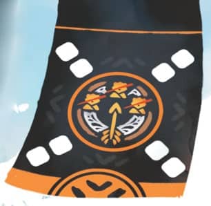 Kyudo - haut fait orange