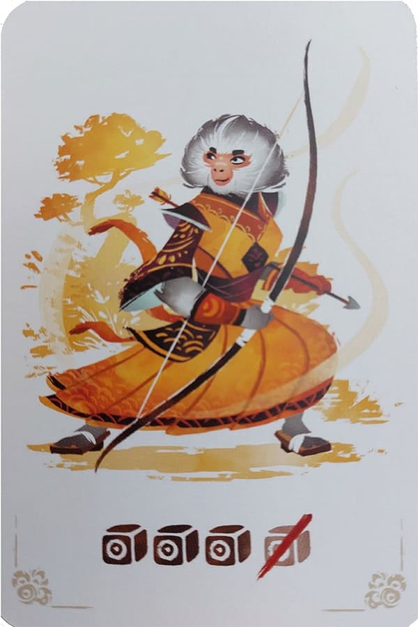 Kyudo personnage Saru singe