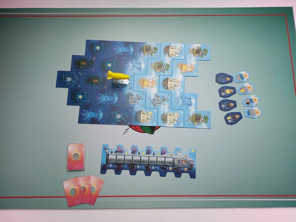 Solenia Mise en place du plateau de jeu et des éléments