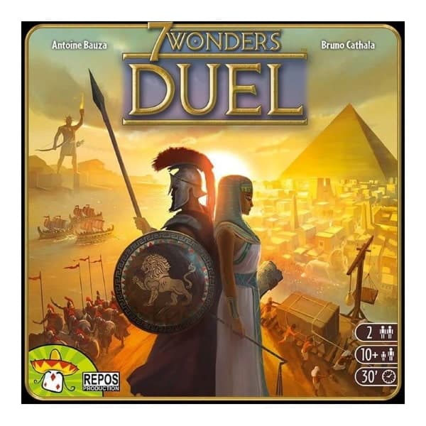 7 wonders duel-boite de jeu à plat