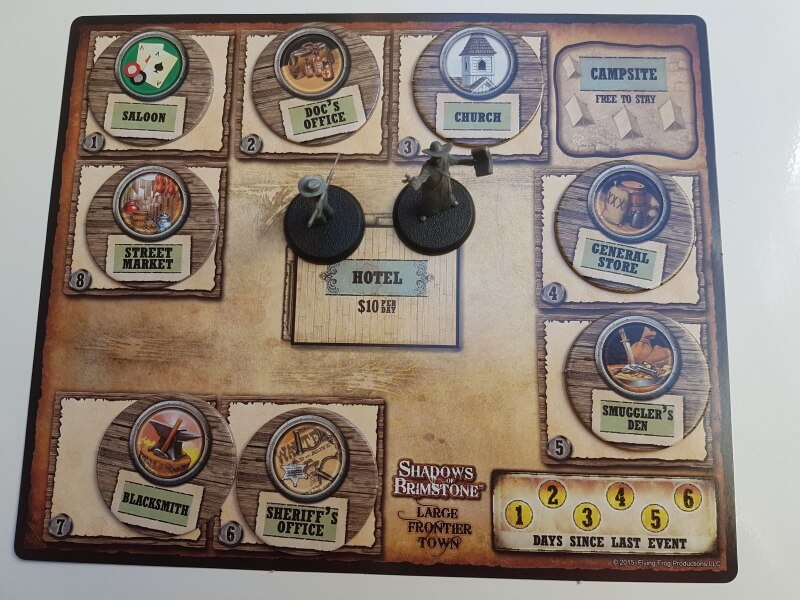 shadows of brimstone - plateau de la ville ville - frontier town
